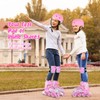 VEZLOPUS Inline Skates, Adjustable Children Inline Skates with Light up