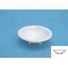 Wave OM-182 White Paint Plate, Deep Round Bottom, 6 Pieces,