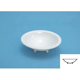 Wave OM-182 White Paint Plate, Deep Round Bottom, 6 Pieces, Paint Tool for Plastic Models