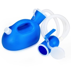 ONEDONE Urinals for Men -Spill Proof Men's Urine Bottle with 47" Hose Portable Male Urinal w/Separate Urine Outlet 68 OZ Pee Bottle for Seniors Hospital Home Camping Car Travel