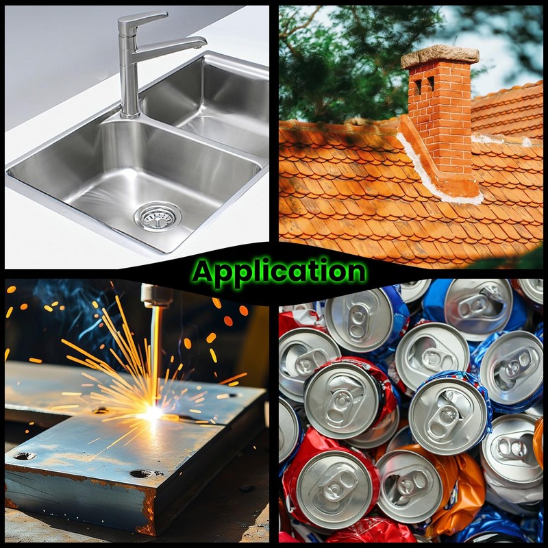 4" x 50' Aluminum Flashing Roll, 0.2mm Thick Roof Flashing,