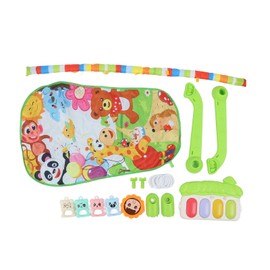 Baby Kick Piano Gym Infants Musical Lay Play Mat Multifunction Fitness Fun Activity Pad Green