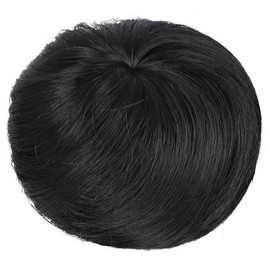 AISI HAIR Bun Wig, Black Hair Bundle, Large Clip, Kimono, For Hair Weddings, Coming-of-Age Ceremonies, Chignon, Popular, Cute, Straight, Everyday, Pleasure, Dark Brown, Easy to Install