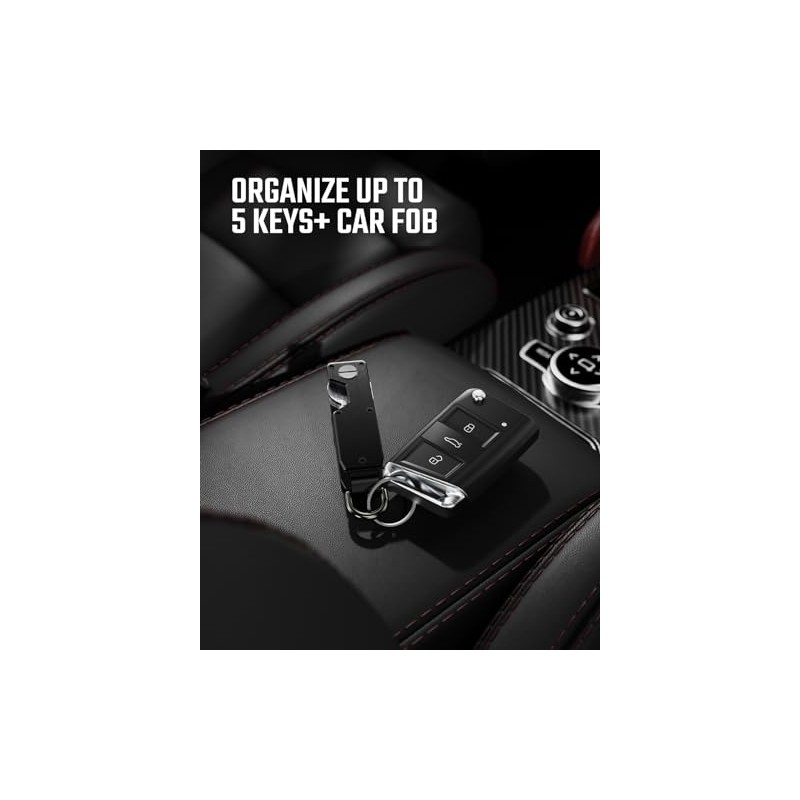 Key Organizer for Men - Compact Metal Key Holder