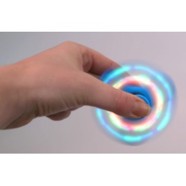 Toyland® Spinnerooz Light Up Hand Spinner Novelty Toy - Fidget Spinner - 5 In 1 - Jump, Bounce, Spin (Blue)