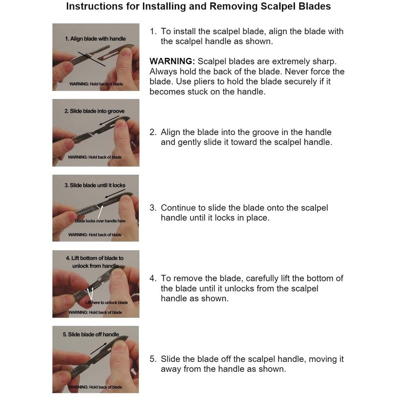 Stainless Steel #3 Scalpel Handle Modelling Crafty Cutting Tools