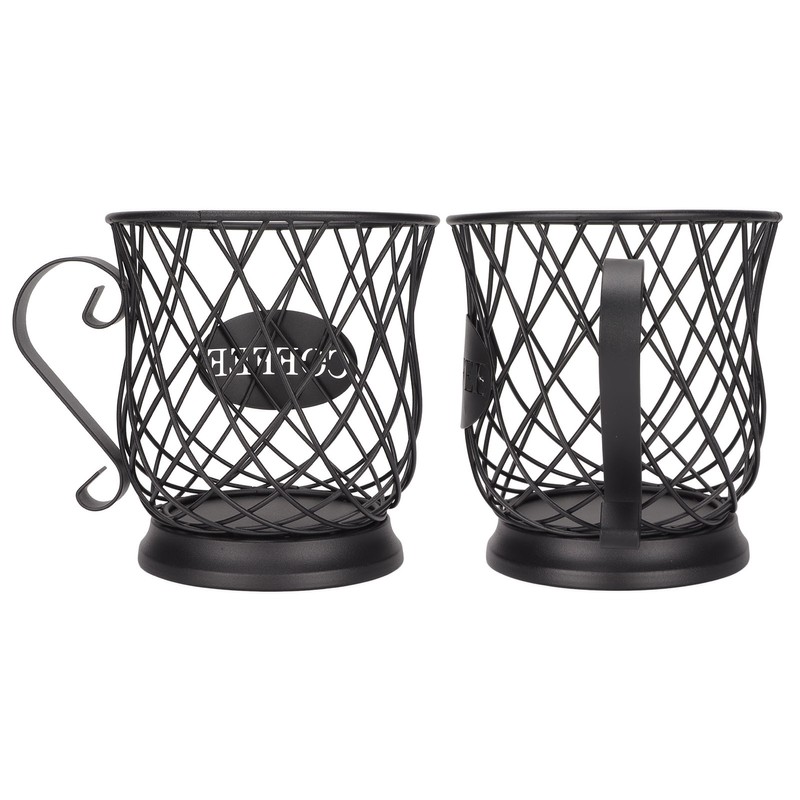 Iron Coffee Pod Holder Organizer Large Capacity Coffee Capsule Storage