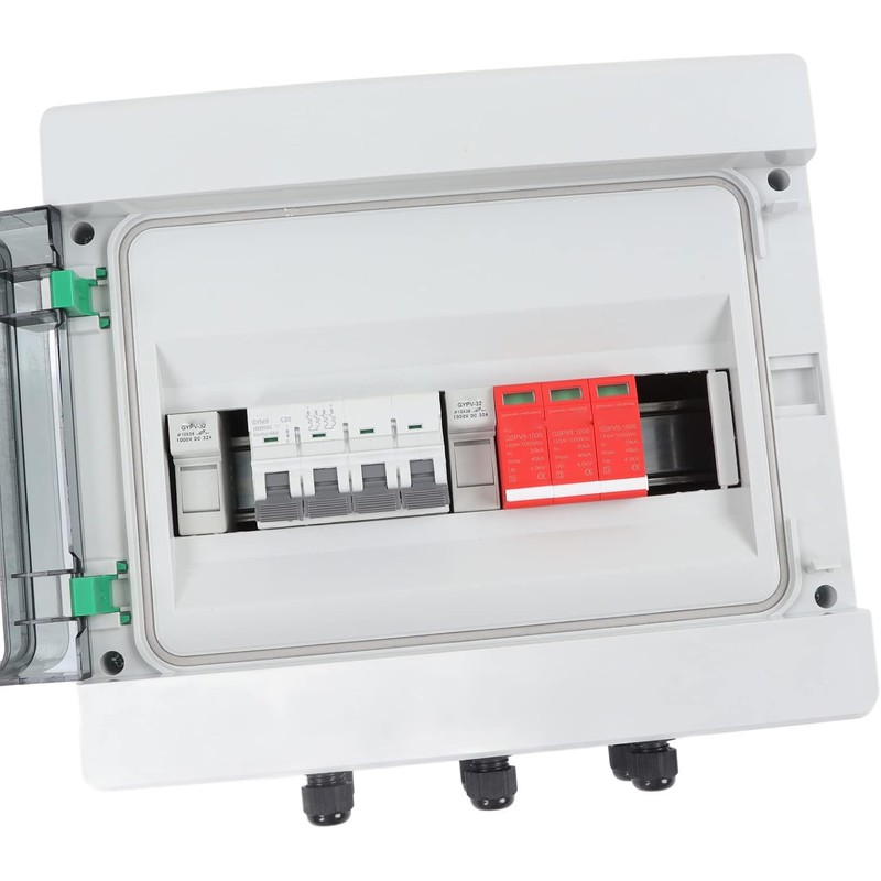 Caja combinadora fotovoltaica fiable protector de sobretensiones para panel solar,
