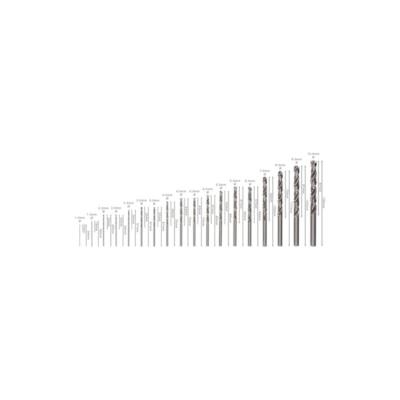 Bosch Set 18 pz Brocas para Metal HSS-G