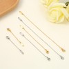 KOPOX 6 Piece Necklace Extender, Silver Necklace Extender, 2", 4",