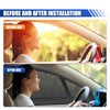 DUSCOKE 2PCS Car Window Shades, Stretch Mesh Sunshade Cover Block