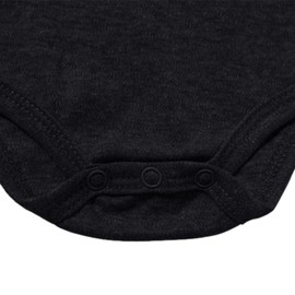 amropi Baby Boys' Short-Sleeved Cotton Bodysuit Newborn Summer Wrap Bodysuit Pack of 3 for 0-24 Months, Black/White/Yellow