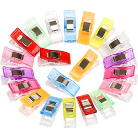 GWHOLE Clips de Costura Plástico de Colores para Costura 108 Piezas Pinzas para Coser Acolchado Manualidades Oficina