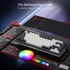 Redragon K673 PRO 75% Wireless Gasket RGB Gaming Keyboard, 3-Modes