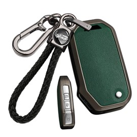 ontto Flip Folding Car Key Case with Keychain Fit for Kia 2019-2025 Seltos Forte Sportage Seltos K5 Soul Sorento Cerato Telluride NIRO,Antiscratched Key Skin with Keychain,Green