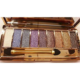 9 Colors Diamond Bright Colorful Makeup Eye Shadow Palette Set Flash Glitter Eyeshadow kit with Brush (Shade 4)