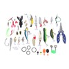 106pc Multifunctional Fishing Tackle Kit Metal Spoon Fishing Mixed Hard