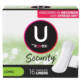 U By Kotex Lightdays Liners, Long (CS/192)