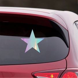 NBFU Stars Starburst Sky 2 (Holographic Opal Purple) (Set Of 2) Premium Waterproof Vinyl Decal Stickers For Laptop Phone Accessory Helmet Car Window Bumper Mug Tuber Cup Door Wall Decoration
