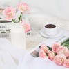 Pink Carnations Artificial Flowers 15pcs Real Touch Carnation Flowers Silk