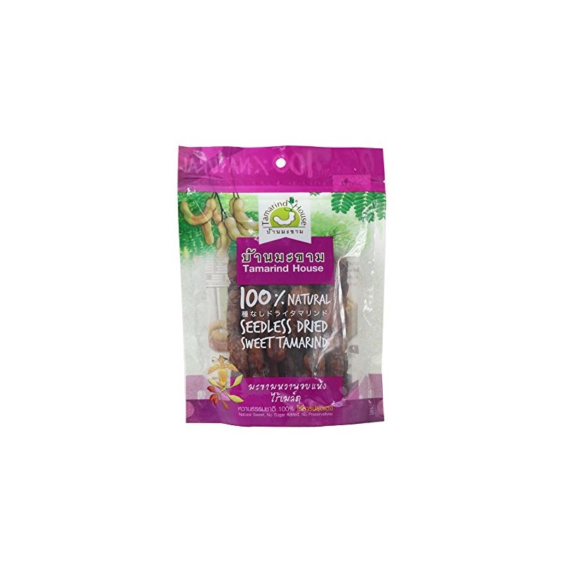 Seedless Dried Sweet Tamarind Snack Natural Real Herbal Fruit Net