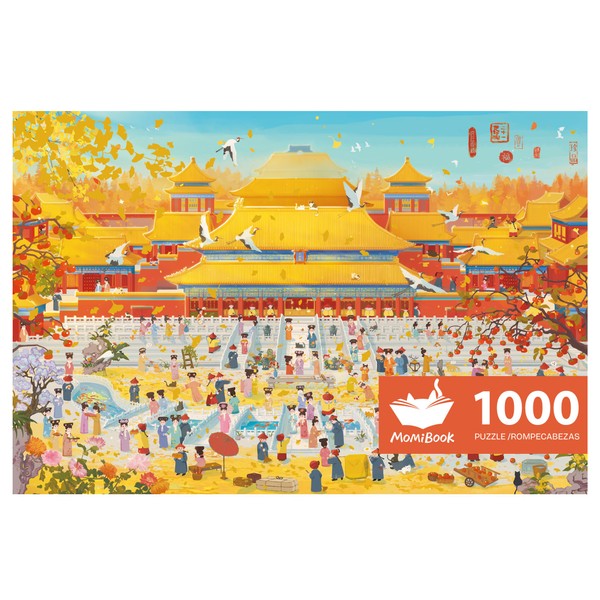 1000 Piece Puzzle for Adults, MOMIBOOK Jigsaw Puzzle of Autumn