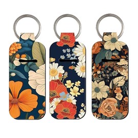 Caiqicome Chapstick Holder KeyChain Potable Lip Balm Holder Chapstick Lip Balm Holder Key Chain with Clip Lip Gloss Holders Keychain Lip Balm Sleeve Pouch Organizer for Women Girls