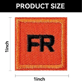Harsgs FR Patches, parches bordados para ropa de repuesto para planchar, paquete de 10