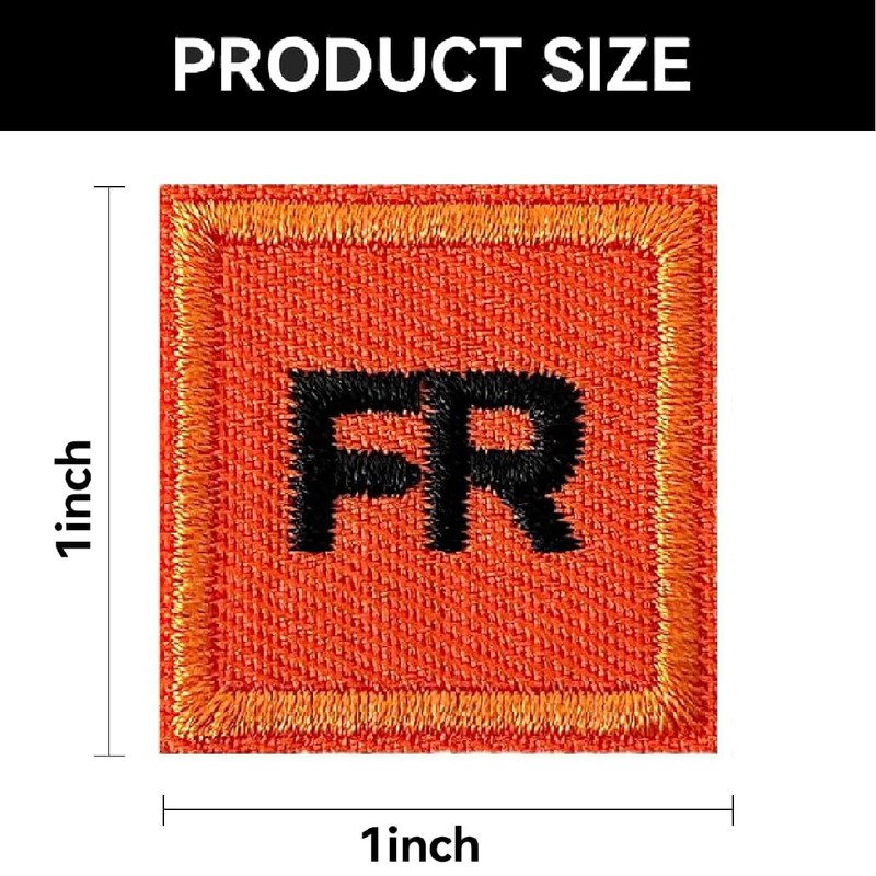 Harsgs FR Patches, parches bordados para ropa de repuesto para