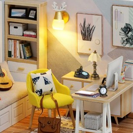 Miniature Gnome Accessories, Miniature Phone Miniature Clipboard, Miniature Alarm Clock, Miniature Table Lamp, Dollhouse Accessories, Dollhouse Furniture for DIY Dollhouse Decor