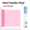 Guangyintong Heat Transfer Vinyl - 25ft Pink HTV Rolls for