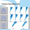 ATOMUS 100pcs Disposable Mixed Tattoo Needles 100pcs Assorted Sterilized Tattoo