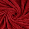 Double Sided Coral Cuddle Fleece Fabric Material - Bordeaux