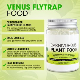 Venus Flytrap Food, Solid Gel Carnivorous Plant Food, 2.5OZ. Designed for Venus Fly Trap, Sundew, Pitcher Plants and Other Carnivorous Plants