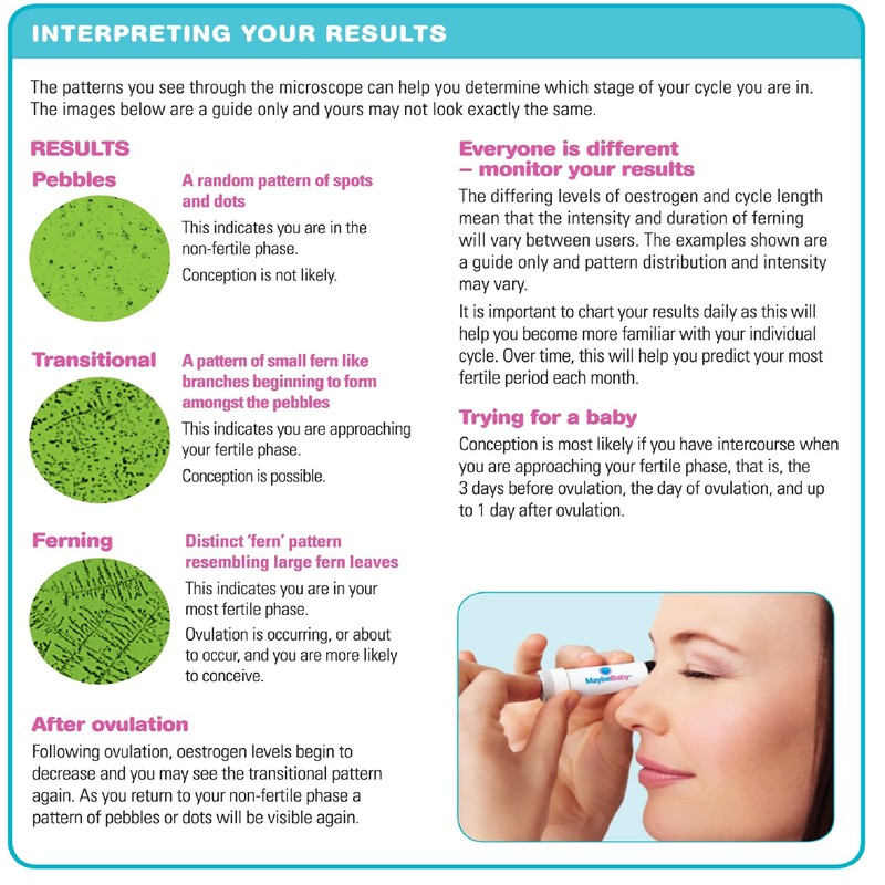 Maybe Baby Saliva Ovulation Test Fertility Microscope Testing Kit