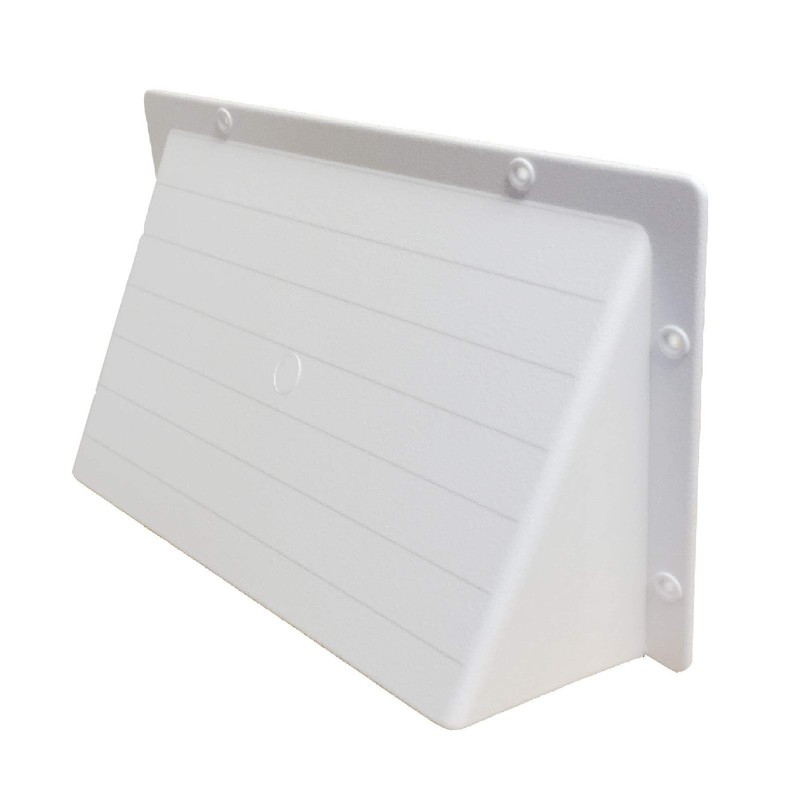 White Hooded Cowl 9" x 6" Vent Cover for Air