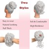 2PCS Messy Bun Hair Piece Tousled Updo Elastic Bun Hair
