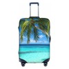 Travel Luggage Cover Suitcase Protector, Tropical Beach Palm Tree Washable