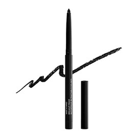 wet n wild wet n wild Mega Last Breakup Proof Retractable Eyeliner - Ultra-Fine Brush, Waterproof,16-Hour Long-Lasting Wear - Cruelty-Free & Vegan - Blackest Black