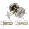 Classic Combo Door Lock, Satin Nickel Key Double Cylinder Deadbolt
