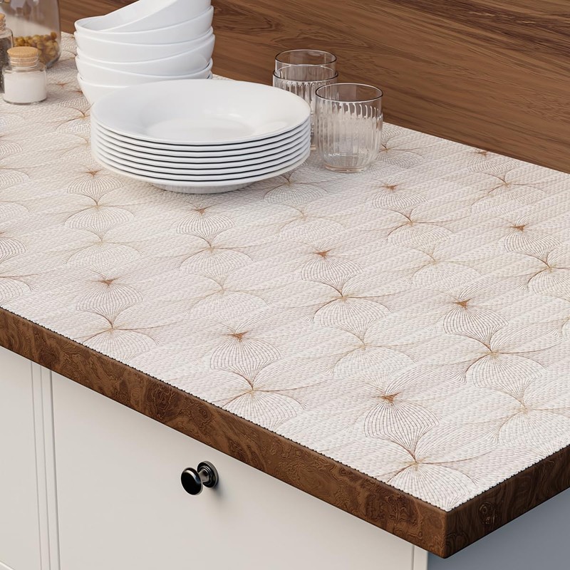 Quttisay Shelf Liner for Kitchen Cabinets,Non Adhesive Cabinet Liner,Non-Slip Drawer