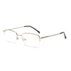 LJCZKA Blue Light Filter Glasses Half Frame Rectangular Men Glasses