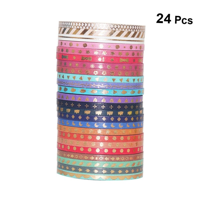 CORHAD 24pcs Decorative Tape Washi Paper Scrapbooking for Boys and