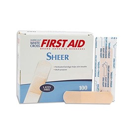 Dukal Sheer Adhesive Bandages 3/4" x 3" (Box of 100)