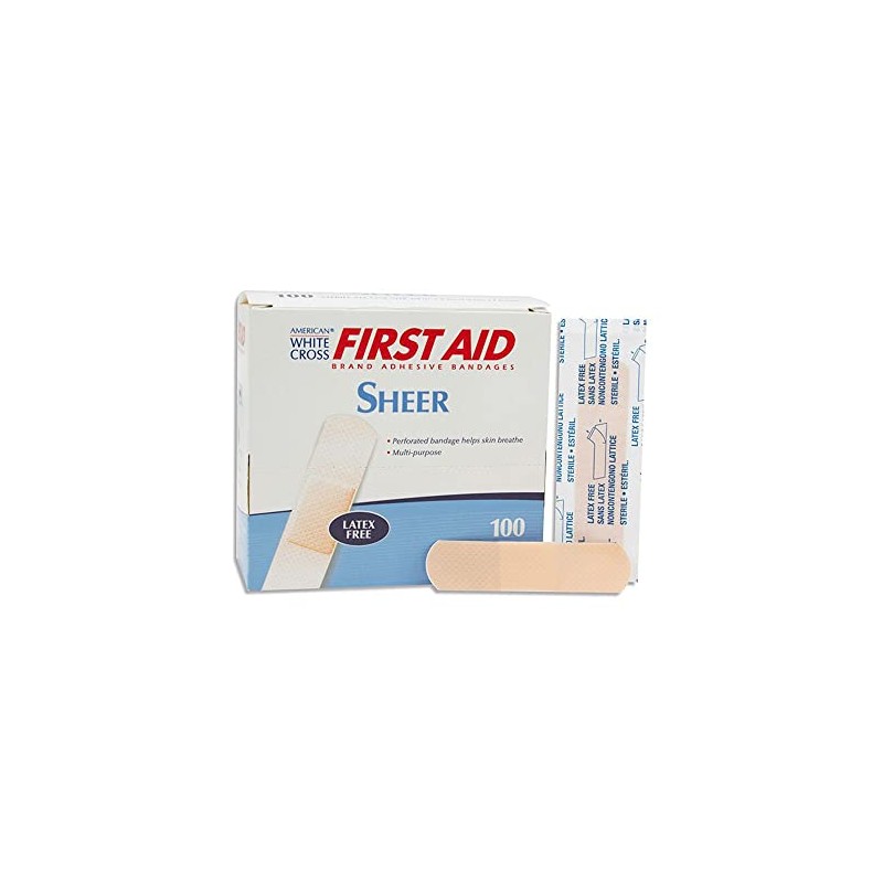 Dukal Sheer Adhesive Bandages 3/4" x 3" (Box of 100)