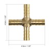 sourcing map Hose Nozzle Brass Hose Connector 8 mm 4