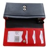 Golunski Ladies Soft Leather RFID Compact Trifold Purse - Red