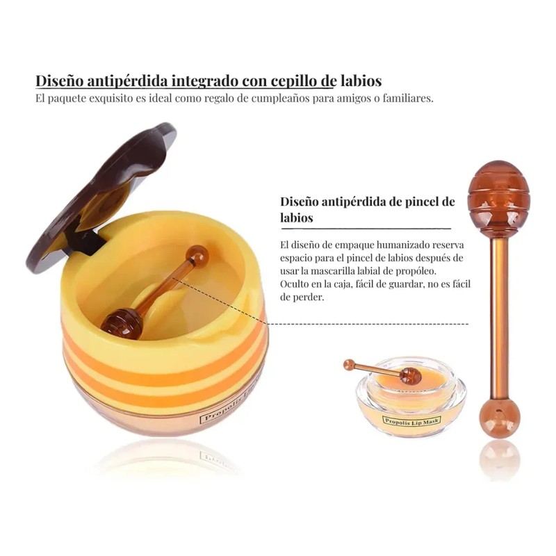 Mascarilla Bálsamo Hidratante Labios Miel Reparadora