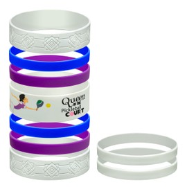 Pickleball Queen Water Bottle Grip Kit: Regular - 9 Bands of Bottle Bling, Style, & Protection.