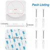 ICERO Adhesive Shower Curtain Rod Holder | No Drilling, Sticking